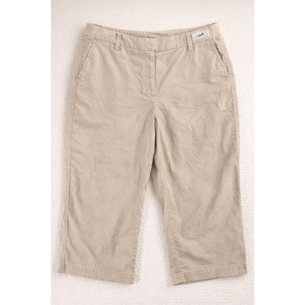 Rafaella Lightweight Beige Capri Pants Size 12 – Comfy Fit Stretch Cotton Capris